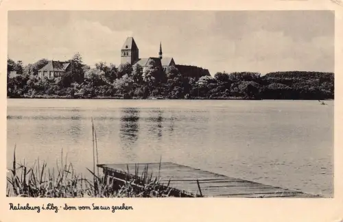 L156 Deutschland Ratzeburg i.Lbg. Dom vom See aus gesehen Vintage Postkarte