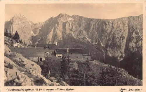 L156 Deutschland Kaisergebirge (Tirol), Unterkunfts- und Schlafhaus Vintage Postkarte