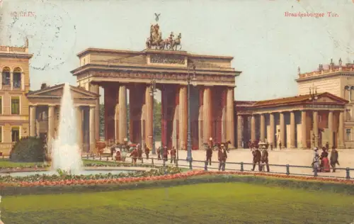 L209 Deutschland 1914 Berlin Brandenburger Tor Vintage Postkarte