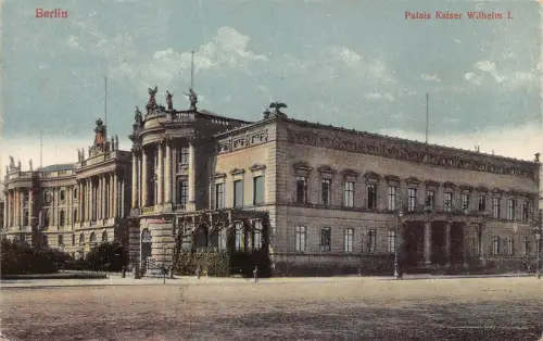 L210 Deutschland 1919 Berlin Palais Kaiser Wilhem I Schloss Vintage Postkarte