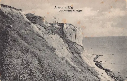 L157 Deutschland Arkona a.Rueg. Das Nordkap v. Rügen Vintage Postkarte