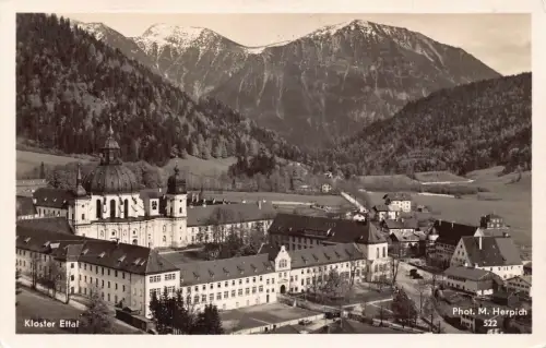 L210 Deutschland Kloster Kloster Ettal RPPC Vintage Postkarte