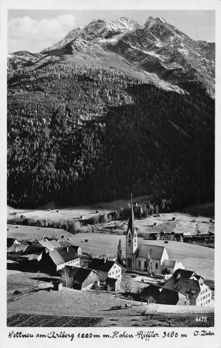 L212 Deutschland Pettneu am Arlberg Hohen Riffler RPPC Vintage Postkarte
