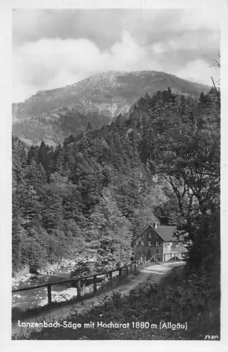 L212 Deutschland Lazenbach Saege mit Hocharat Allgäu RPPC Vintage Postkarte