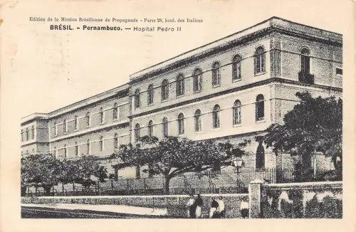 L248 Brasilien 1908 BRASIL. - Pernambuco. - Hopital Pedro II Vintage Postkarte