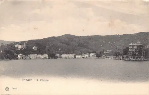 L073 Italien Rapallo - S. Michele See, Landschaft Vintage Postkarte