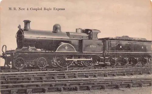 L373 Dampflokomotive MR Neu 4 gekoppelt Bogic Express Postkarte