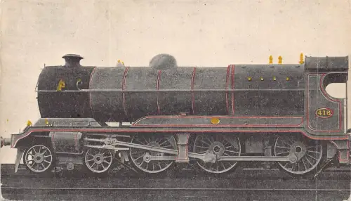 L373 Dampflokomotive aus England 416 Vintage Postkarte