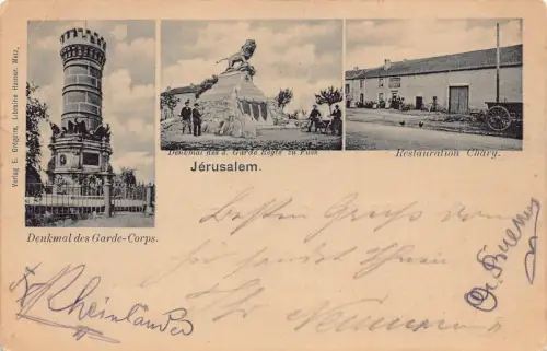 Israel Jerusalem 1902 frühe alte Postkarte