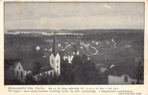Schweden Duvbo 1908 Vintage Postkarte