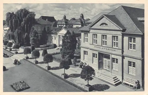 Deutschland Bad Salzuflen Inhalatorium und Badehaeuser Inhalatorium Vintage Postkarte