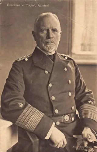 Admiral Hermann von Fischel Exzellenz in Uniform Charity Vintage Postkarte
