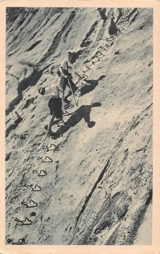 Deutschland Bergsteiger Zugspitzbesteigung durchs Höellenthal Klettersteig Postkarte