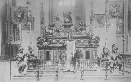 Deutschland München München Grabmal Kaiser Ludwig Frauenkirche Vintage Postkarte