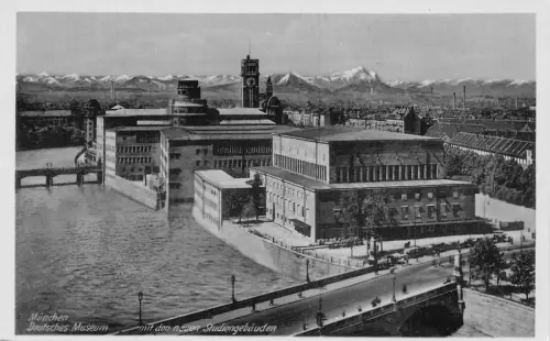 Deutschland München München Deutsches Museum Vintage Postkarte