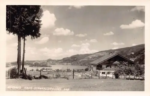 Deutschland Neuhaus Haus Schwarzdrossel Pension RPPC Vintage Postkarte