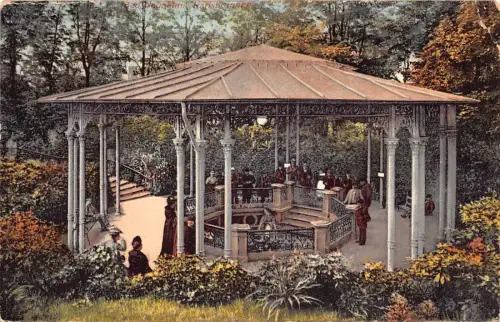 Deutschland Bad Nauheim Karlsbrunnen Pavillon Brunnen Vintage Postkarte