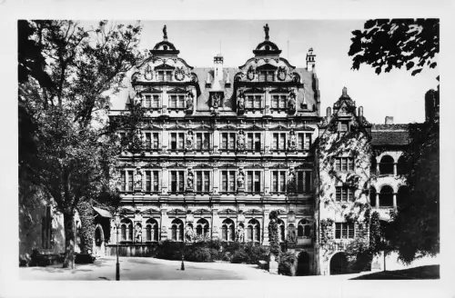 Deutschland Schloss Heidelberg Schloss Friedrichsbau RPPC Vintage Postkarte