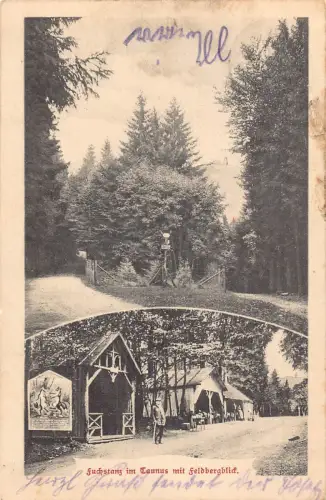 Deutschland 1905 Fuchtanz im Taunus Feldbergbild Markt Geschäfte Postkarte