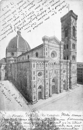 Italien 1905 Firenze Kathedrale Florenz Vintage Postkarte