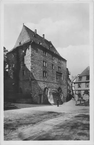 Deutschland Marburg Am Kerner Haus Vintage Postkarte