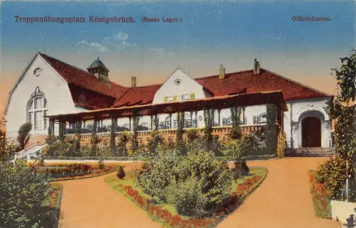 Deutschland Königsbrück Truppenübungsplatz Offiziere Casino Vintage Postkarte