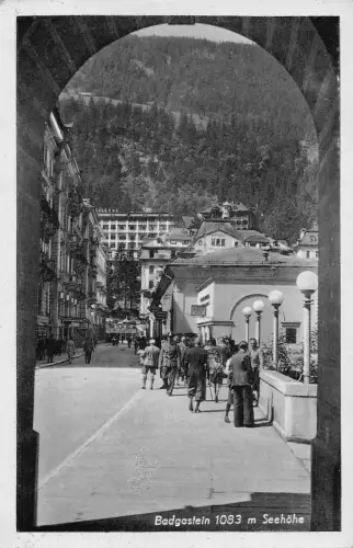 Österreich 1943 Badgastein 1083 m Seehöhe Berg Vintage Postkarte