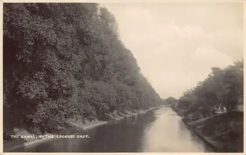 England The Canal Hythe Looking East Vintage Postkarte