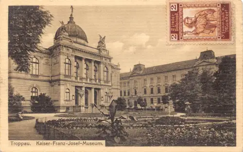 Österreich 1912 Troppau Kaiser Franz Josef Museum Vintage Postkarte