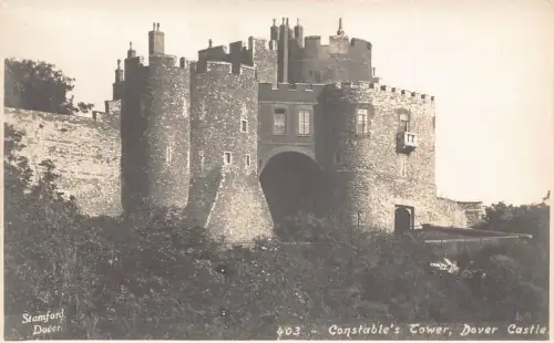 England Constable's Tower Dover Castle Vintage Postkarte