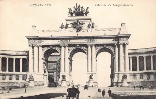 Belgien Brüssel Bruxelles l'Arcade du Cinquantenaire WWI Feldpostkarte