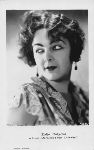 Zofja Batycka Polen Filmstars Kino Vintage Postkarte
