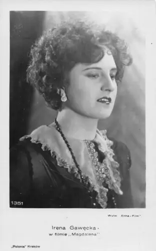 Irena Gawecka in "Magdalena" Polen Filmstars Kino Vintage Postkarte
