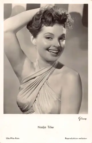 Nadja Tiller Filmstars Kino Vintage Postkarte