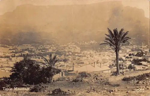 Südafrika Kapstadt Tafelberg Vintage Postkarte