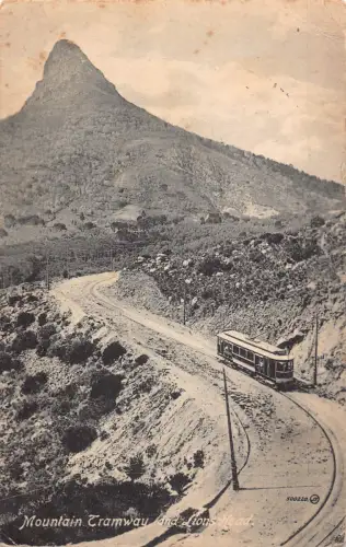 Südafrika 1917 Mountain Tramway und Lions Head WWI Feldpostkarte