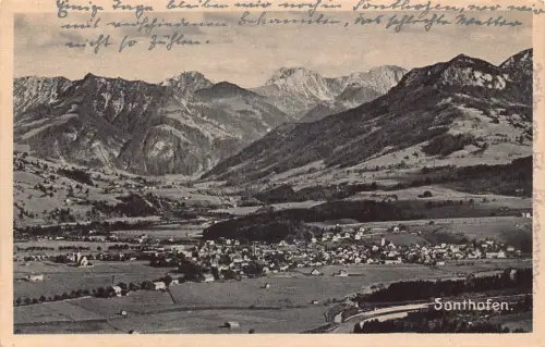 Deutschland 1924 Sonthofen 745 m Bayr Allgäu Vintage Postkarte