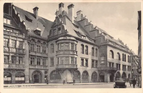 Deutschland München Hofbräuhaus Bar Baeckerei Karl Vintage Postkarte