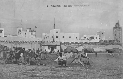 Marokko Magador Bab Seba Nouvelle Casbad Vintage Postkarte
