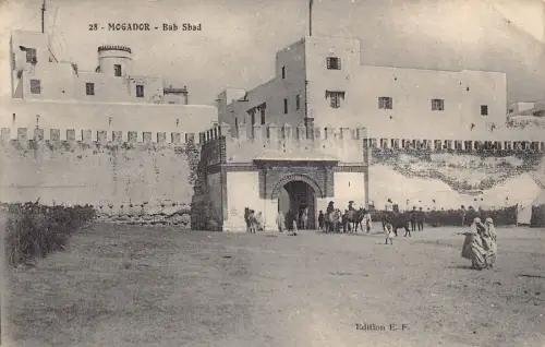 Marokko Magador Bab Sbad Vintage Postkarte