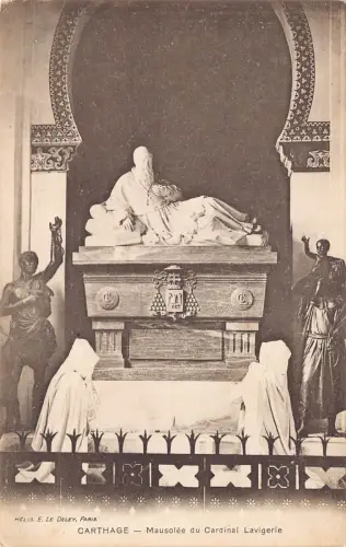 Tunesien Karthago Mausolee du Cardinal Lavigerie Vintage Postkarte