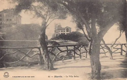 Frankreich Biarritz La Villa Belza Vintage Postkarte