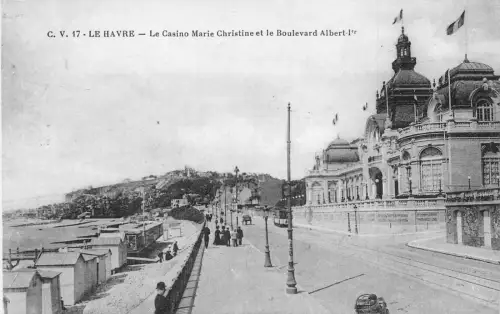 Frankreich Le Havre Casino Marie Christine Boulevard Albert I Vintage Postkarte