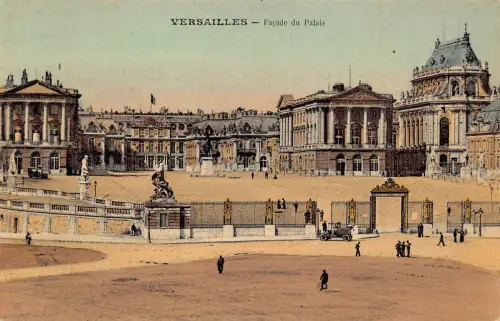 Frankreich Versailles Schlossfassade Vintage Postkarte