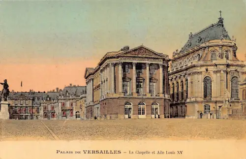 Frankreich Palais de Versailles Chapelle Aile Louis XV Vintage Postkarte