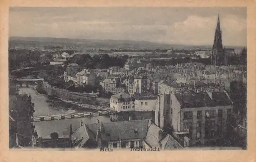 Frankreich Metz Gesamtansicht Vintage Postkarte