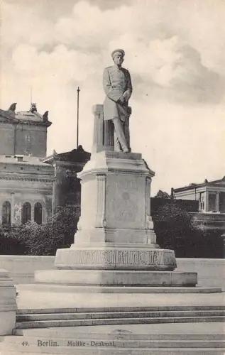 Deutschland Berlin Moltke Denkmal Vintage Postkarte