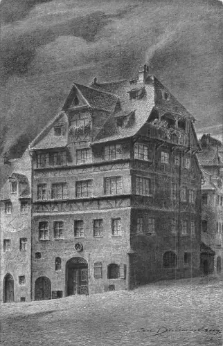Deutschland Nürnberg Albrecht Dürer Haus Haus Vintage Postkarte
