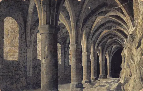 Schweiz Chateau de Chillon Gefängnis Schloss De Bonivard Vintage Postkarte