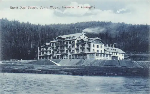 Italien Grand Hotel Campo Carlo Magno Vintage Postkarte